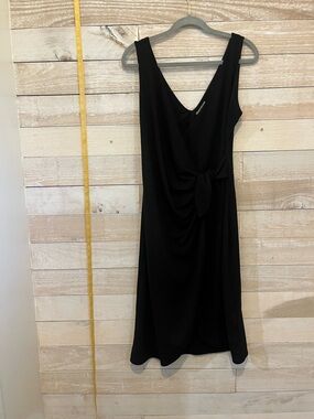 H&M Black Sleeveless Knot-Front Dress